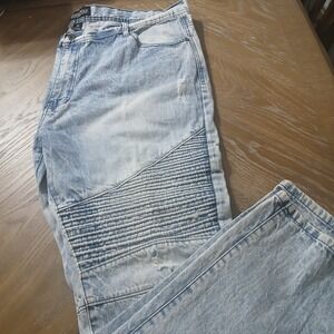VTG Southpole Authentic Collection MenJeans Sz48x33 Distressed Grunge Baggy...